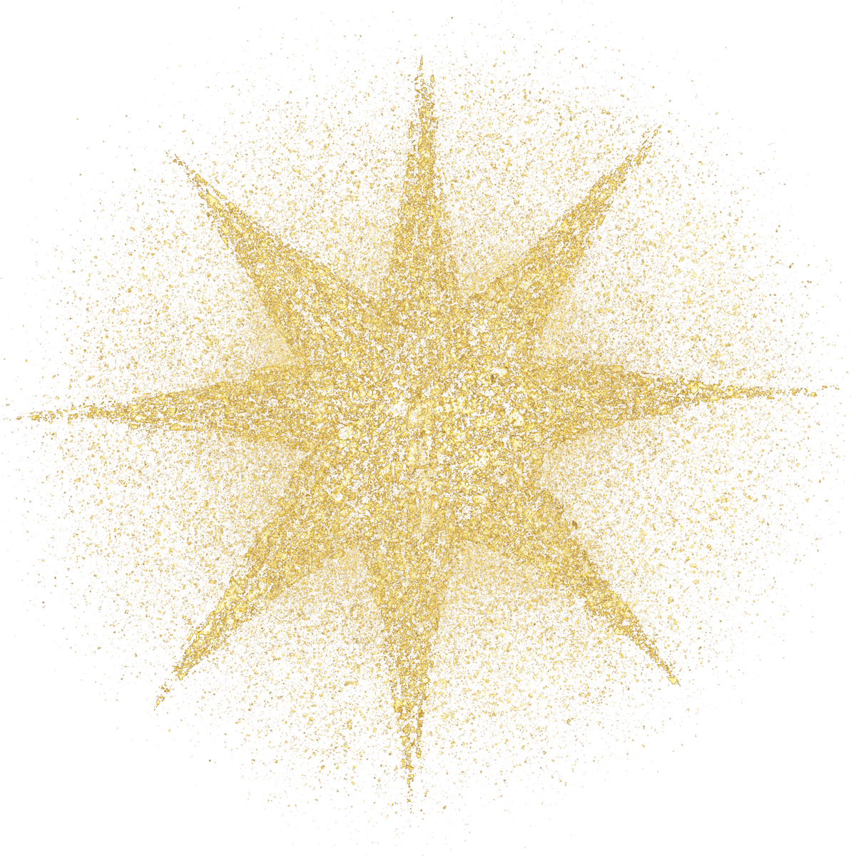 gold glitter shiny sprinkles star