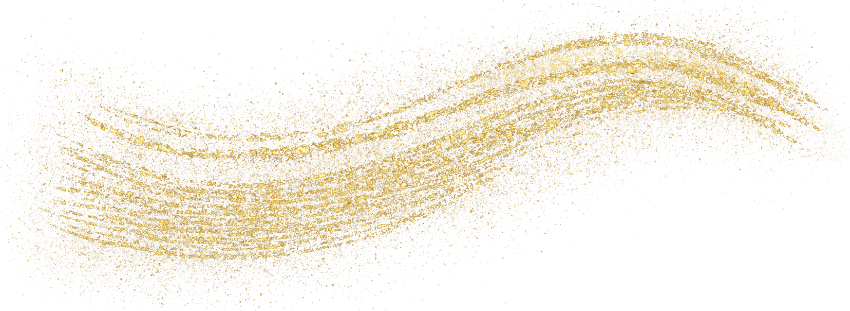 gold glitter shiny sprinkles curve